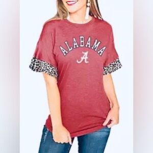 NWT 🌹 Alabama Crimson Tide Ruffle Sleeve Top Size S